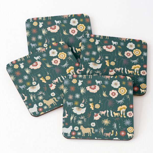 Item preview, Horses Flowers Whimsical Magical Vibes designed and sold by ZophiaSolaris.