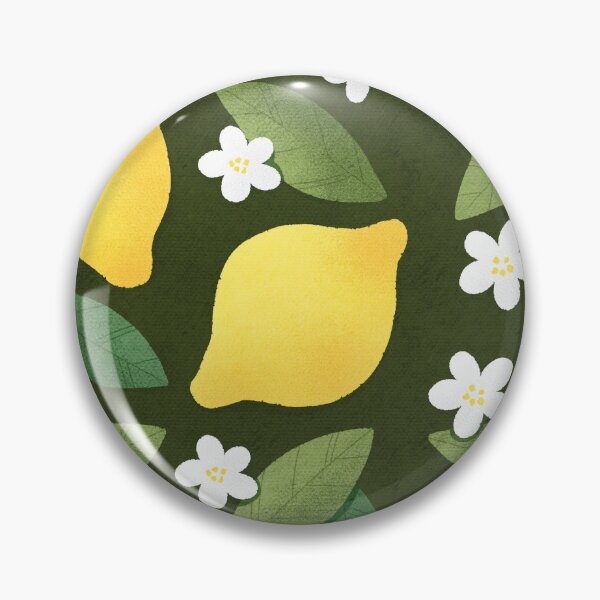 Item preview, Cute lemons pattern with white flowers and green leaves.  designed and sold by helga-wigandt.