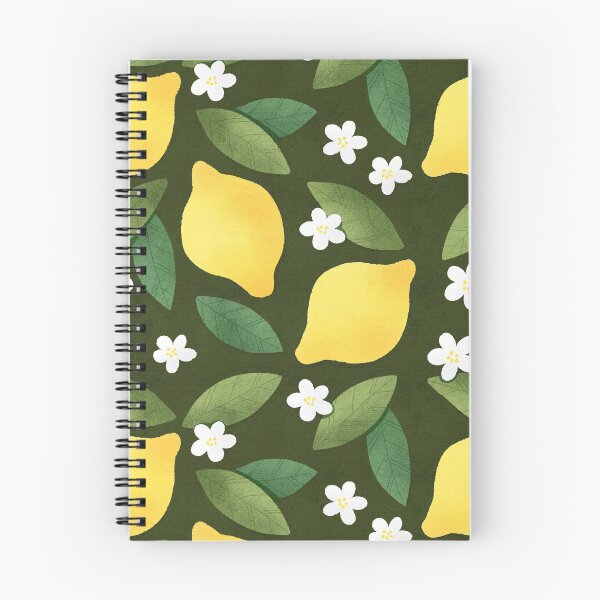 Item preview, Cute lemons pattern with white flowers and green leaves.  designed and sold by helga-wigandt.