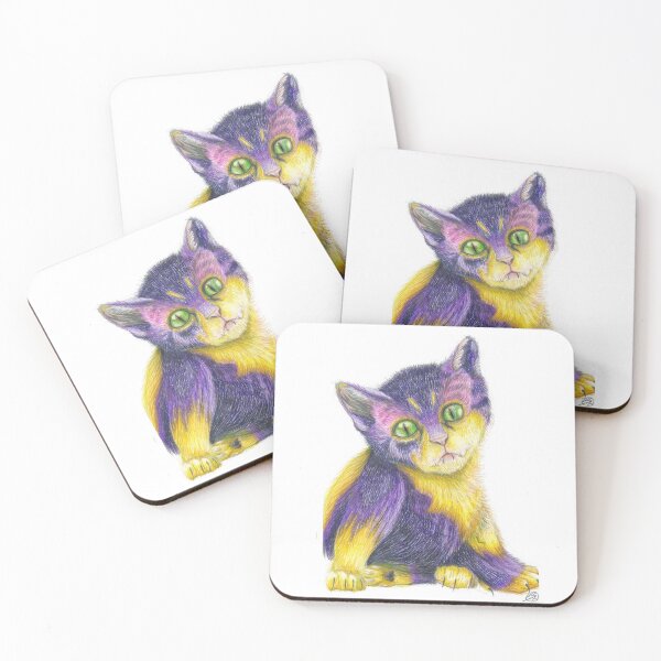 Item preview, Purple magical cat designed and sold by Basiasiasia.