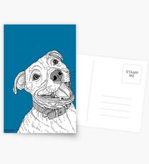 Staffordshire Bull Terrier Portrait Postcards