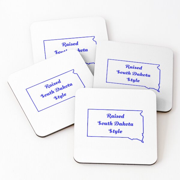 Item preview, Raised South Dakota Style in blue lettering designed and sold by Forever-Collie.