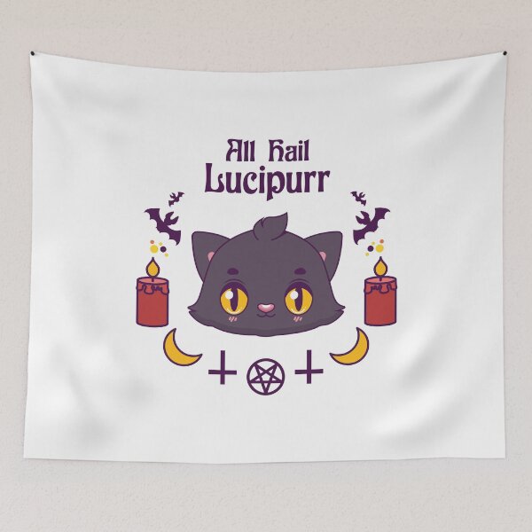 Item preview, All hail Lucipurr designed and sold by GazingNeko.