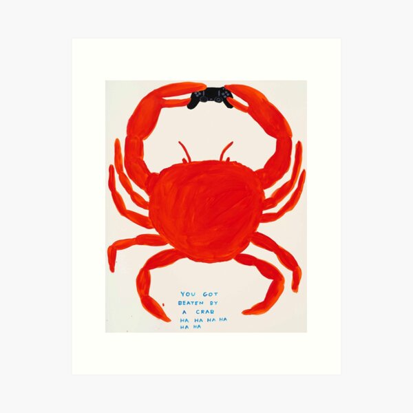 Mr Crab Play Games Art Print