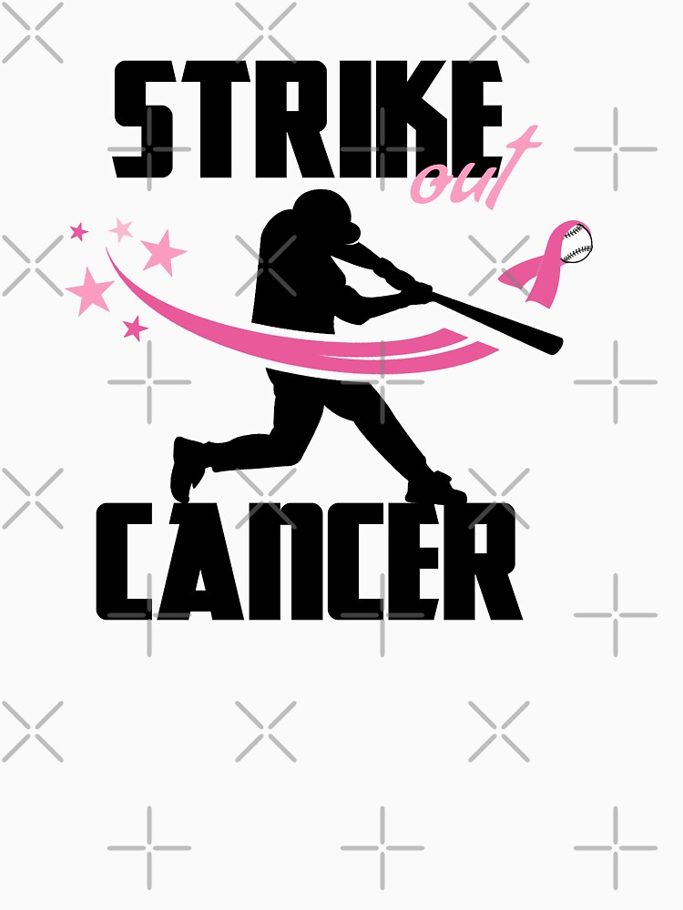 Strike Out Breast Cancer Awareness Pink Ribbon Baseball T Shirts