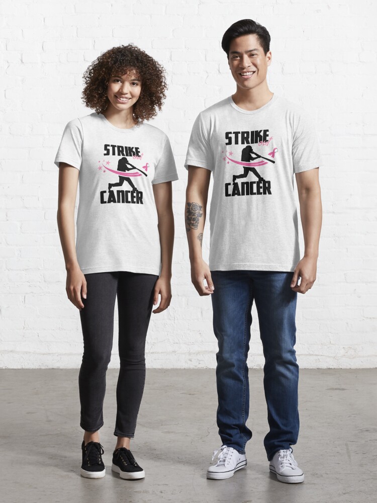 Strike Out Cancer Breast Cancer Awareness Baseball T-Shirt