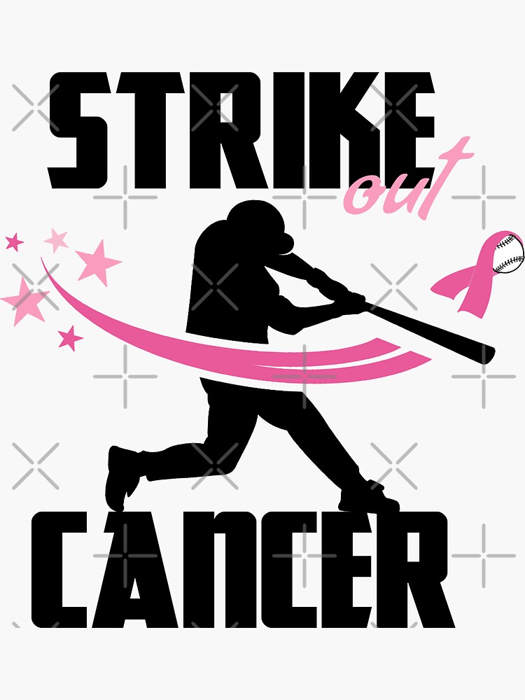 Strike Out Baseball Softball Pink Breast Cancer Awareness T-Shirt