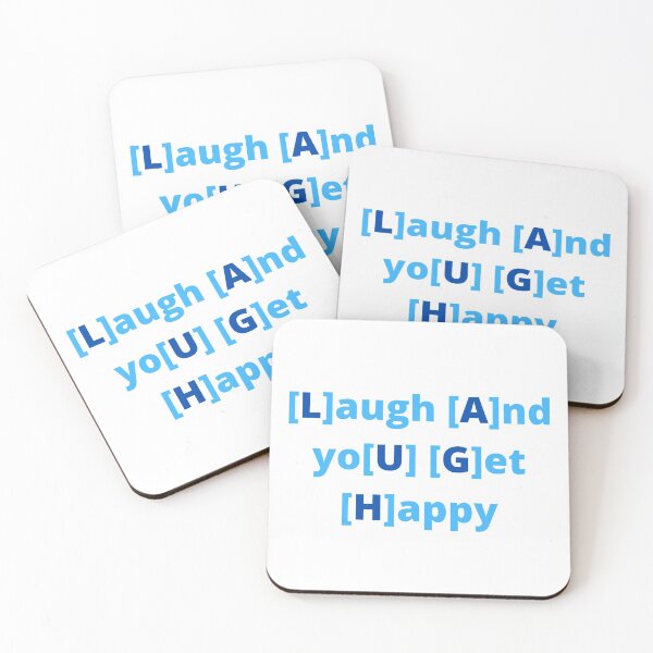 Item preview, LAUGH MNEMONIC ACROSTIC designed and sold by HydrangeaHollow.