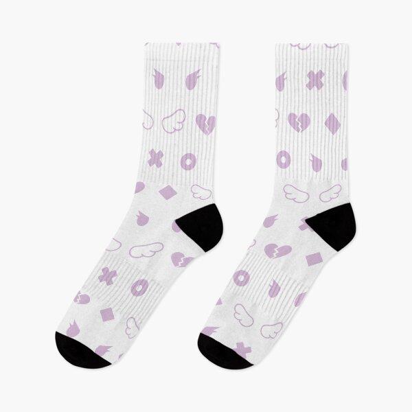 Item preview, Yami Kawaii Icons (Pattern) - Purple + White designed and sold by ArtByRho.