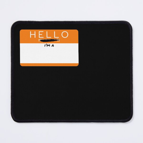 Item preview, Hello I'm a (orange) not my name is small tag RHS designed and sold by CoffeewithAnh.