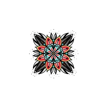 Artwork thumbnail, Neotraditional mandala by RMSdesigns