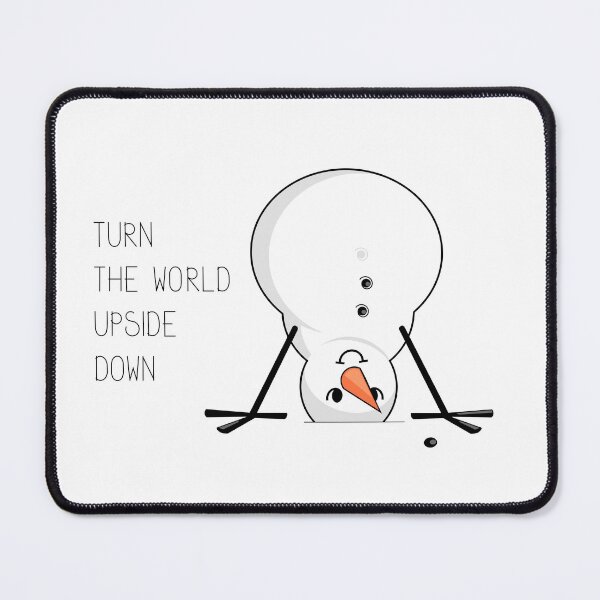 Item preview, Cartoon snowman doing handstand designed and sold by SooperYela.