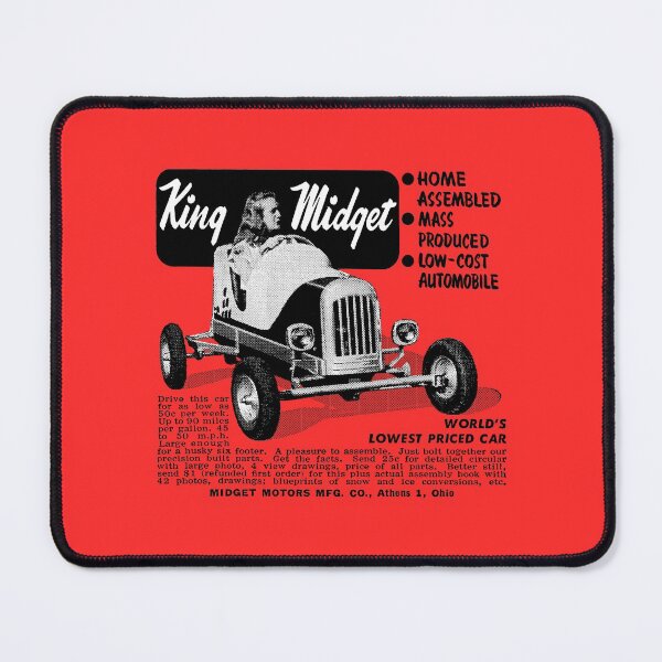 Item preview, KING MIDGET KIT CAR - LOW COST AUTOMOBILE - ADVERT designed and sold by ThrowbackAds.