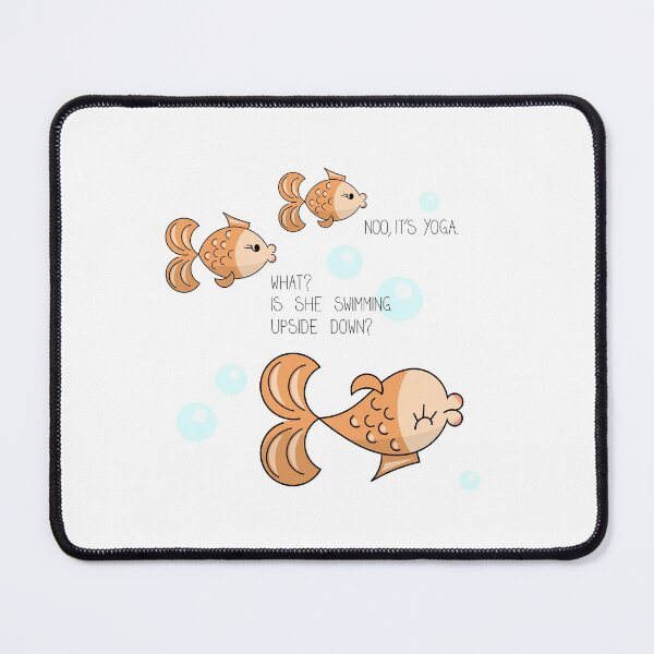 Item preview, Fish doing yoga comic draw designed and sold by SooperYela.