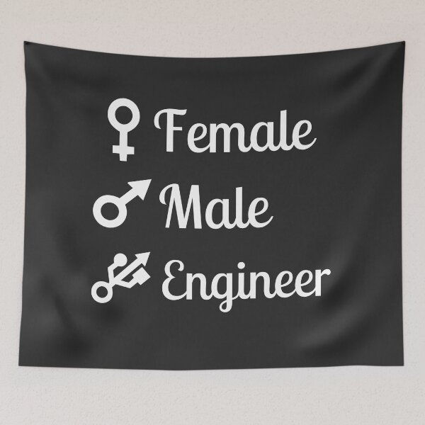 Item preview, Female, Male, And Engineer Have Their Distinct Sign. Do You Think Corporations Can Put Engineers' Signs On The Toilet Doors - Funny designed and sold by Programmer's  Life and Humor.