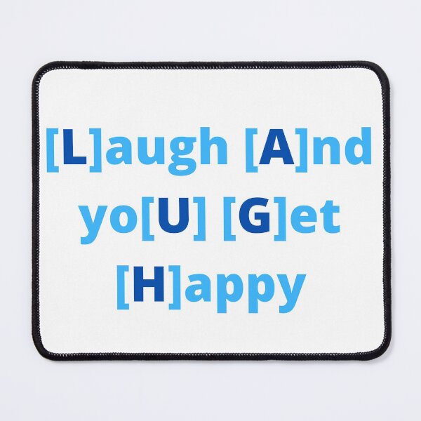 Item preview, LAUGH MNEMONIC ACROSTIC designed and sold by HydrangeaHollow.
