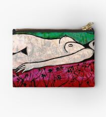 Nude in a Landscape 1 - Mixed Media Studio Pouch