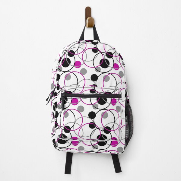 Item preview, Abstract circle design - magenta black grey designed and sold by Starlett Designs.