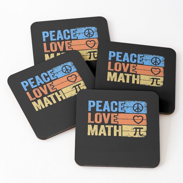Item preview, Peace Love Math Vintage Math Nerd Retro Funny Math Teacher designed and sold by Stronzi.