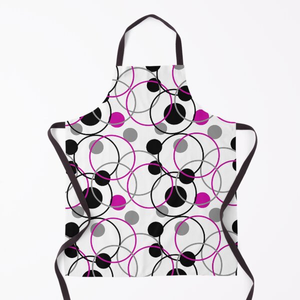Item preview, Abstract circle design - magenta black grey designed and sold by Starlett Designs.