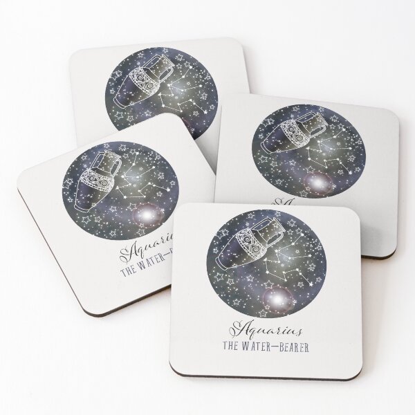 Item preview, Aquarius poster Constellation art January February birthday Astronomy poster Aquarius print Astronomy gifts for her Aquarius wall art designed and sold by GalleryArtField.
