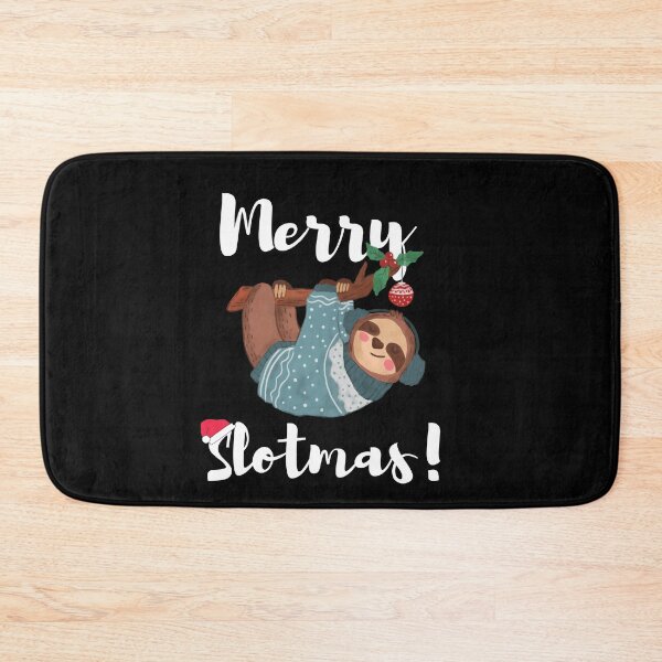 Item preview, merry slotmas - funny sloth christmas quote designed and sold by -justb-.