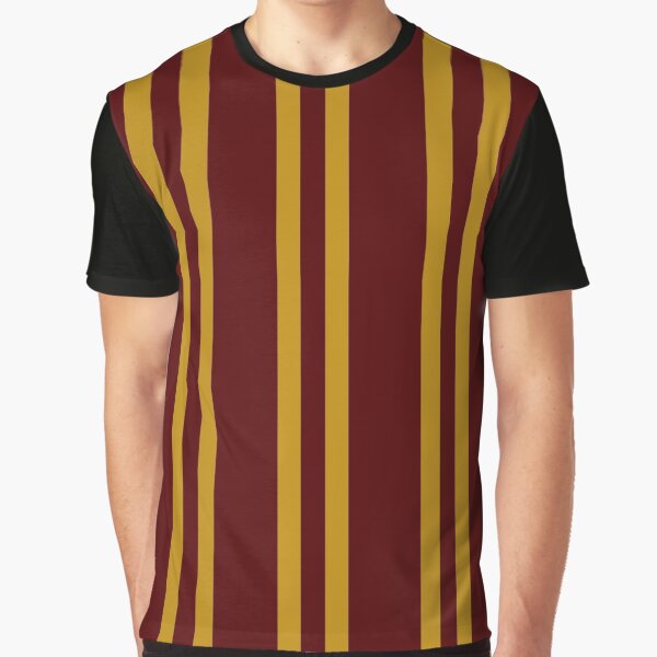 burgundy and yellow shirt