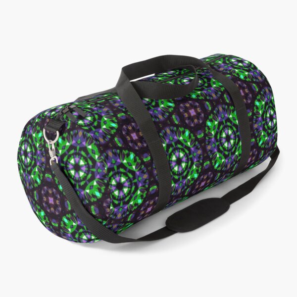Item preview, Modern Colourful Vibrant Green Dark Purple Halloween Magic Witch Star Pattern designed and sold by PatternPerfect.
