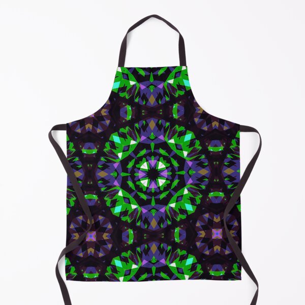 Item preview, Modern Colourful Vibrant Green Dark Purple Halloween Magic Witch Star Pattern designed and sold by PatternPerfect.
