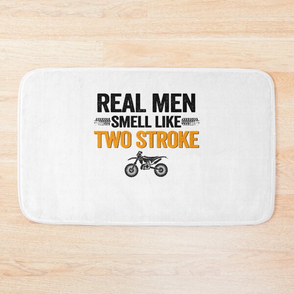 Item preview, Real Men Smell Like Two Stroke Dirt Bike Funny Motocross designed and sold by Stronzi.