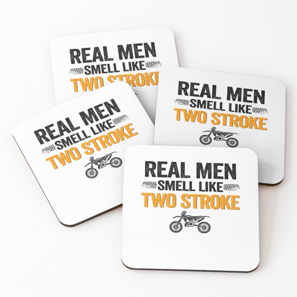 Item preview, Real Men Smell Like Two Stroke Dirt Bike Funny Motocross designed and sold by Stronzi.