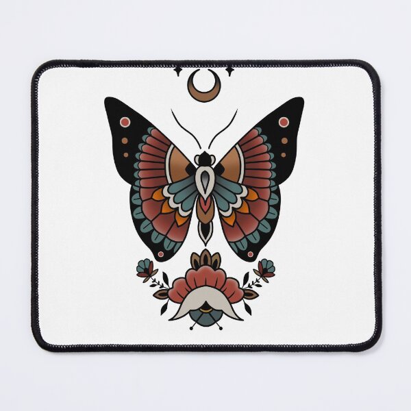 Item preview, Neotraditional moth designed and sold by RMSdesigns.