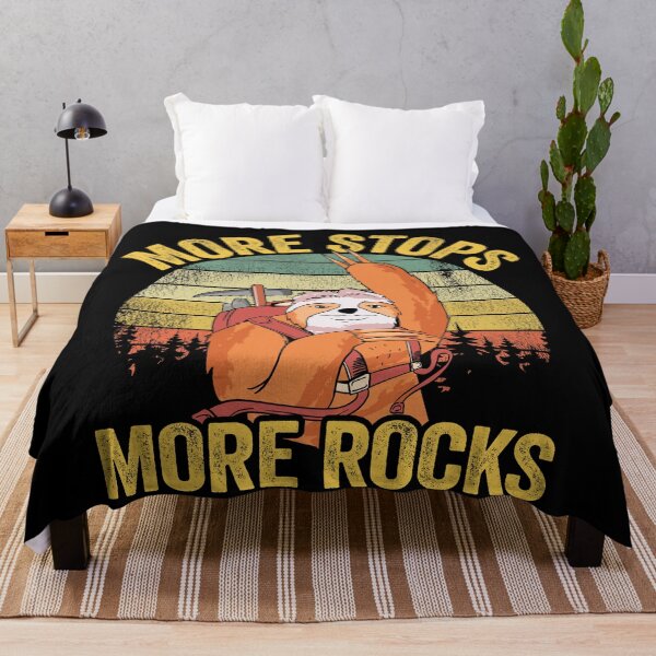 Item preview, More Stops More Rocks Vintage Sunset Retro Sloth Geologist designed and sold by Stronzi.