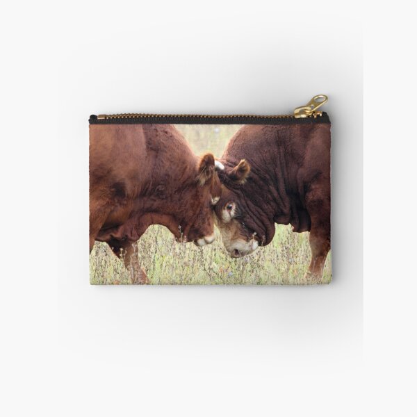 Item preview, Heads of two bulls on range land. designed and sold by Zosimus.