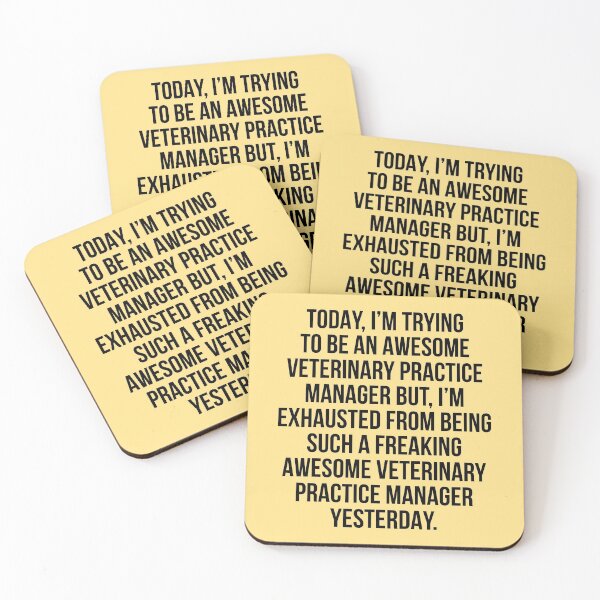 Item preview, Today I'm Trying To Be An Awesome Veterinary Practice Manager designed and sold by kamrankhan.