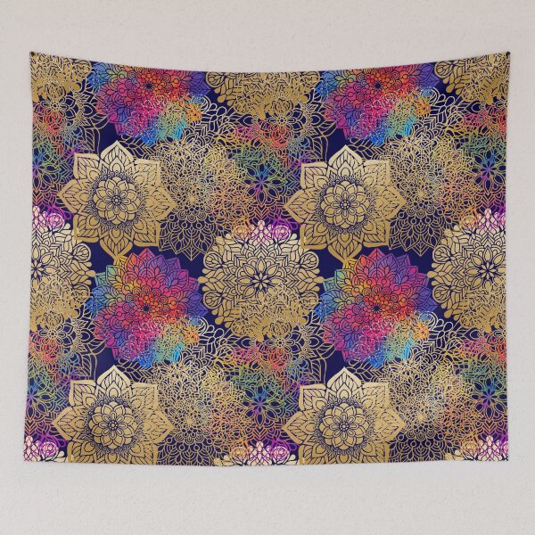 Item preview, mandala pattern, gold, red,  iPhone and Samsung Galaxy case cover designed and sold by RoManSmArt.