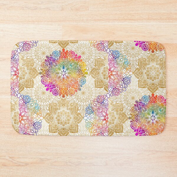 Item preview, colorful mandala pattern, gold, red,  iPhone and Samsung Galaxy case cover designed and sold by RoManSmArt.