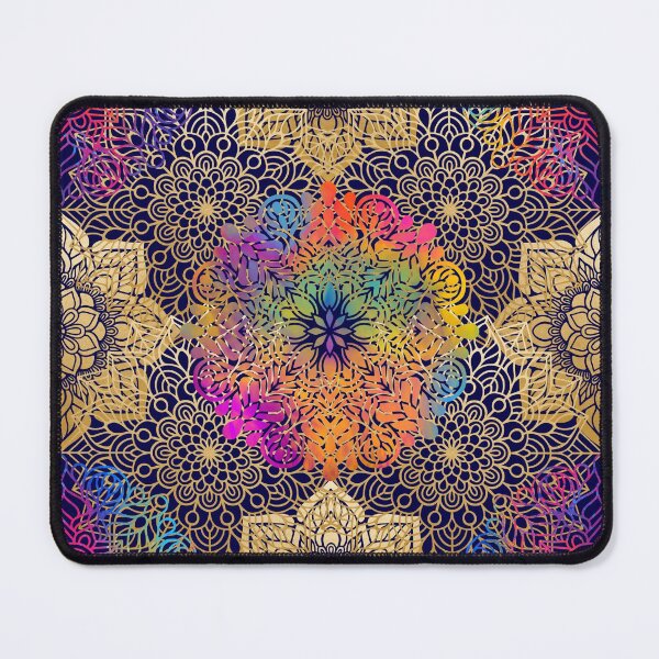 Item preview, colorful mandala pattern, gold, red, yoga, iPhone and Samsung Galaxy case cover designed and sold by RoManSmArt.