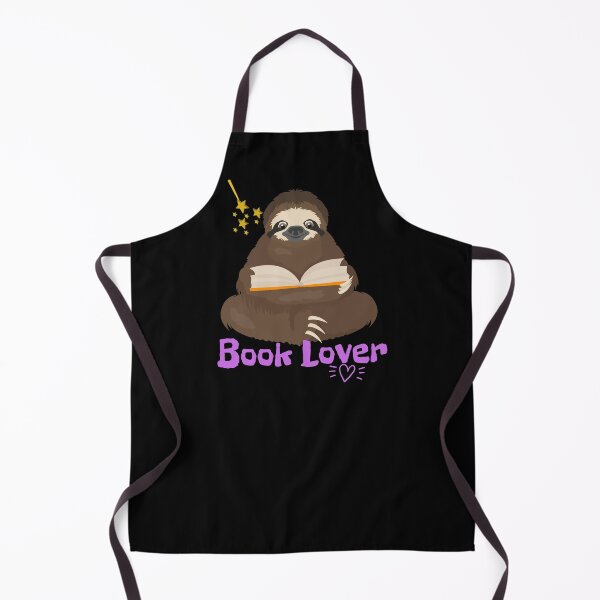 Item preview, Book Lover Cute Sloth Reading A Book Design designed and sold by EarthArtDesigns.