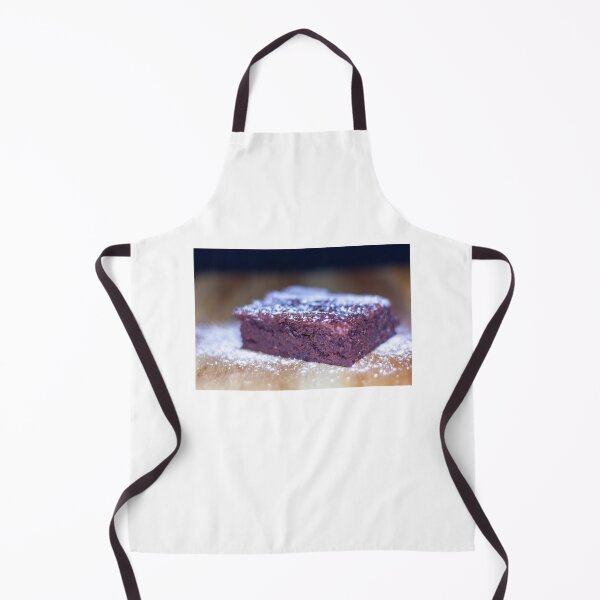 Item preview, Delicious chocolate brownie with icing sugar dusting. Christmas brownie image. designed and sold by sugarrosekitch.