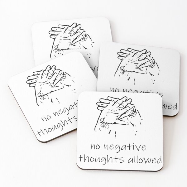Item preview, No negative thoughts allowed text designed and sold by nirvanzentinal.