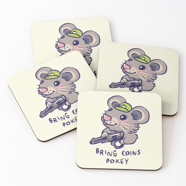 Item preview, I draw gun hat mouse says bring coins pokey / stardew valley designed and sold by RansRoom.