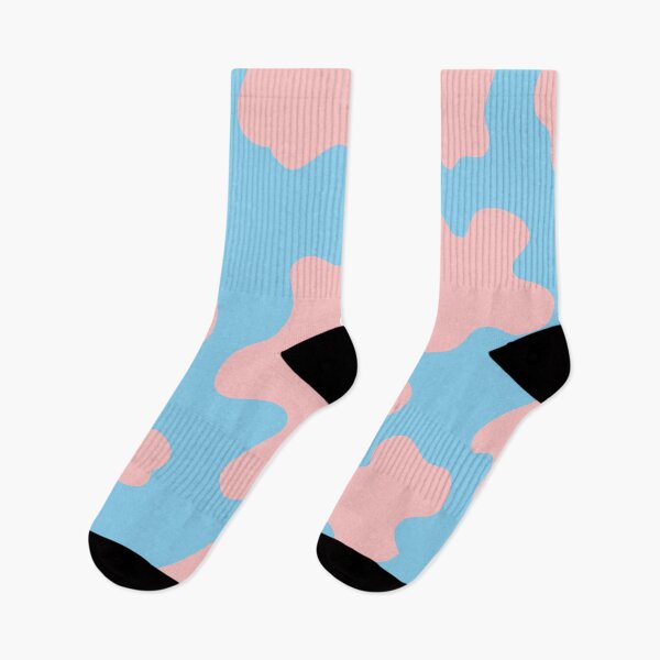 Item preview, Pink and Baby Blue Cow Spots  designed and sold by cadinera.