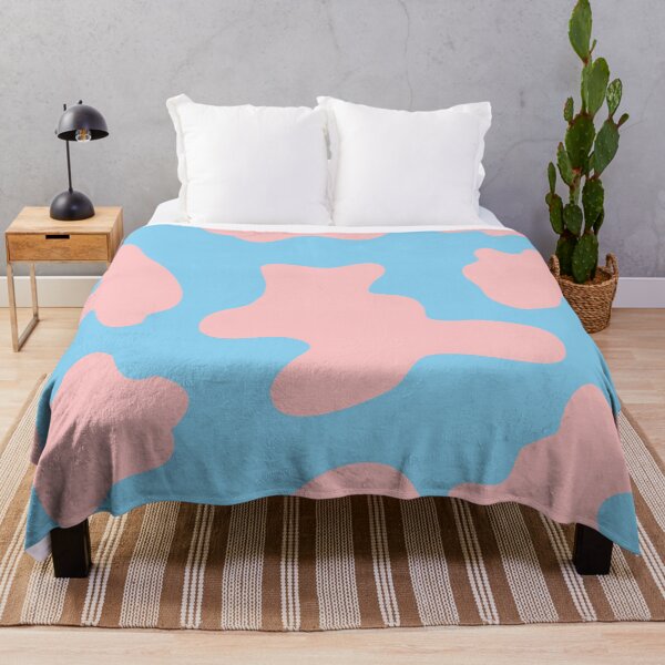 Item preview, Pink and Baby Blue Cow Spots designed and sold by cadinera.