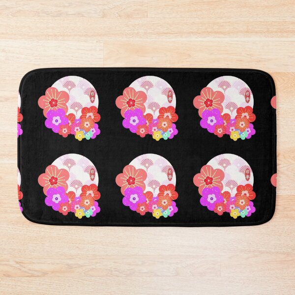 Item preview, Japanese Flower Pattern Wagara Design designed and sold by D-Shirt-More.