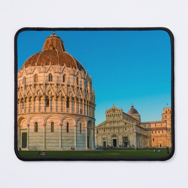 Item preview, The Pisa Baptistery in the foreground, the Duomo in the center, and the Leaning Tower in the background. designed and sold by H-AB.