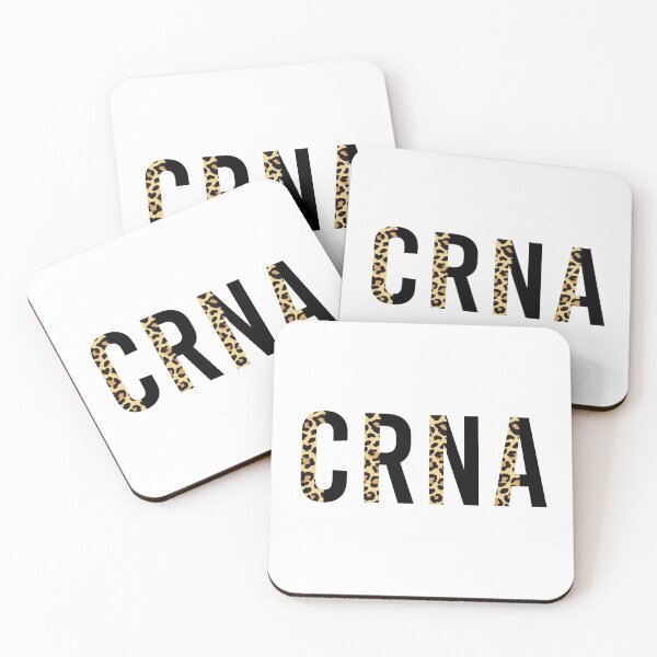 Item preview, CRNA Nurse Anesthetist Cheetah print typography | Gift for CRNA Nurse | Nurse Anesthetist | Gifts for Anesthesiologists  designed and sold by Violet Treasures.