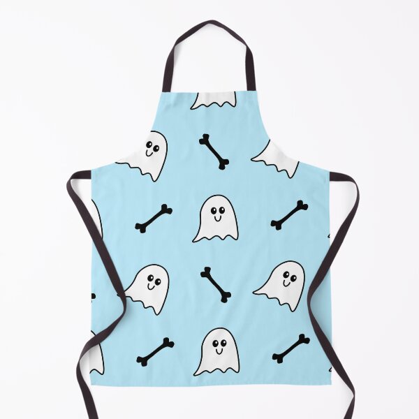 Item preview, Cute halloween ghost pattern on baby blue background designed and sold by ciaobebo.