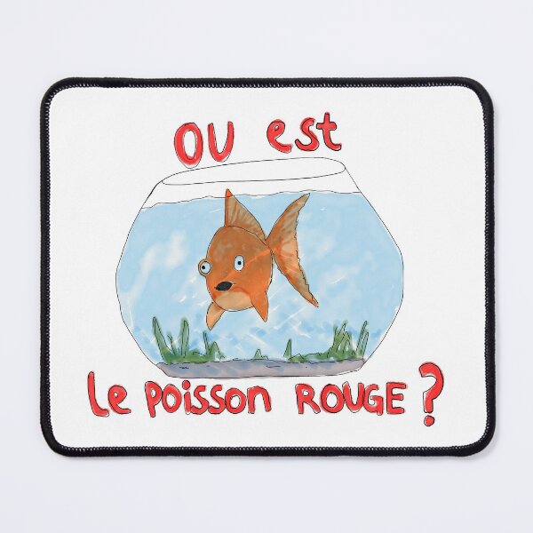 Item preview, Ou Est Le Poisson Rouge - goldfish t-shirt designed and sold by JJ Bull.