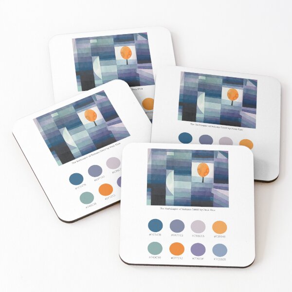 Item preview, Colour Palette of The Harbinger of Autumn (1922) by Paul Klee designed and sold by CoffeewithAnh.
